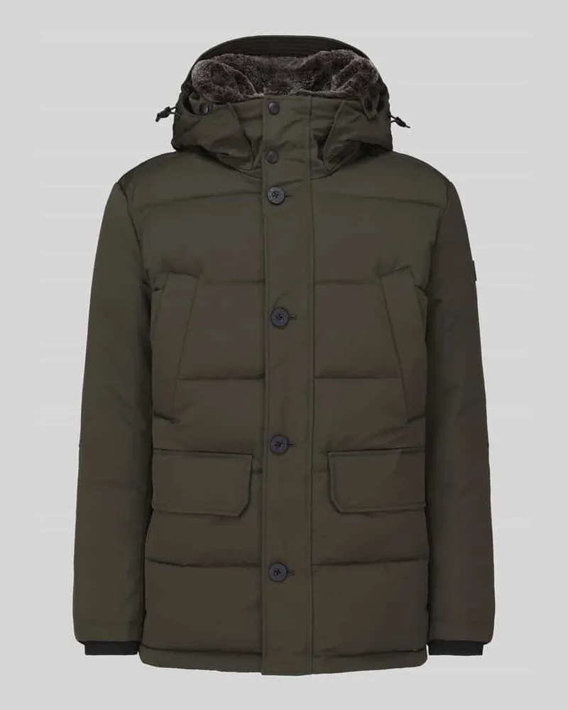 Strellson Regular Fit Steppjacke mit Kapuze Modell 'PIAZZA Oliv