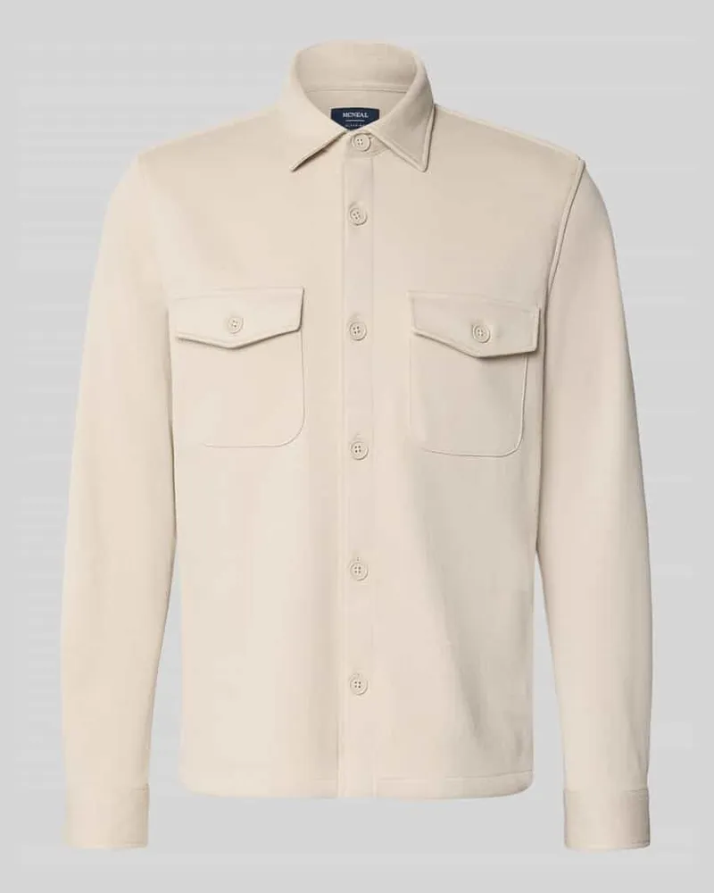 McNeal Overshirt mit Knopfleiste Beige