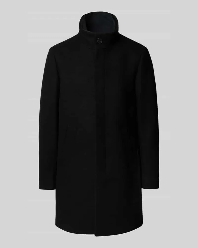 Matinique Mantel mit Stehkragen Modell 'Harvey Black