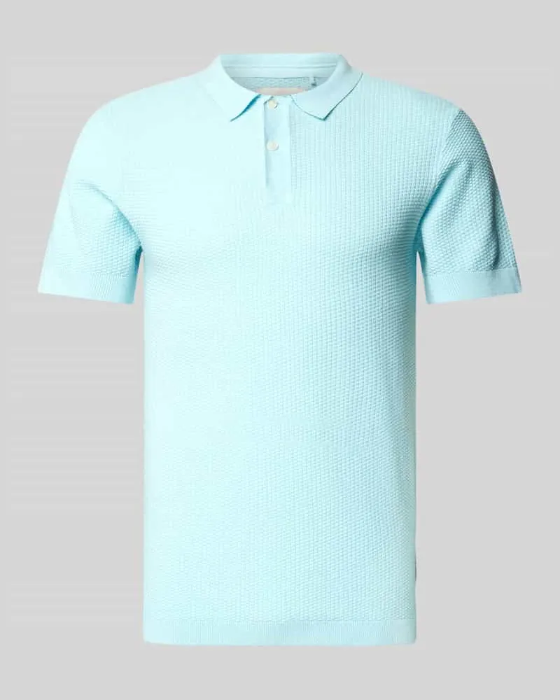 Blend Regular Fit Poloshirt mit gerippten Abschlüssen Modell 'AIDEN 