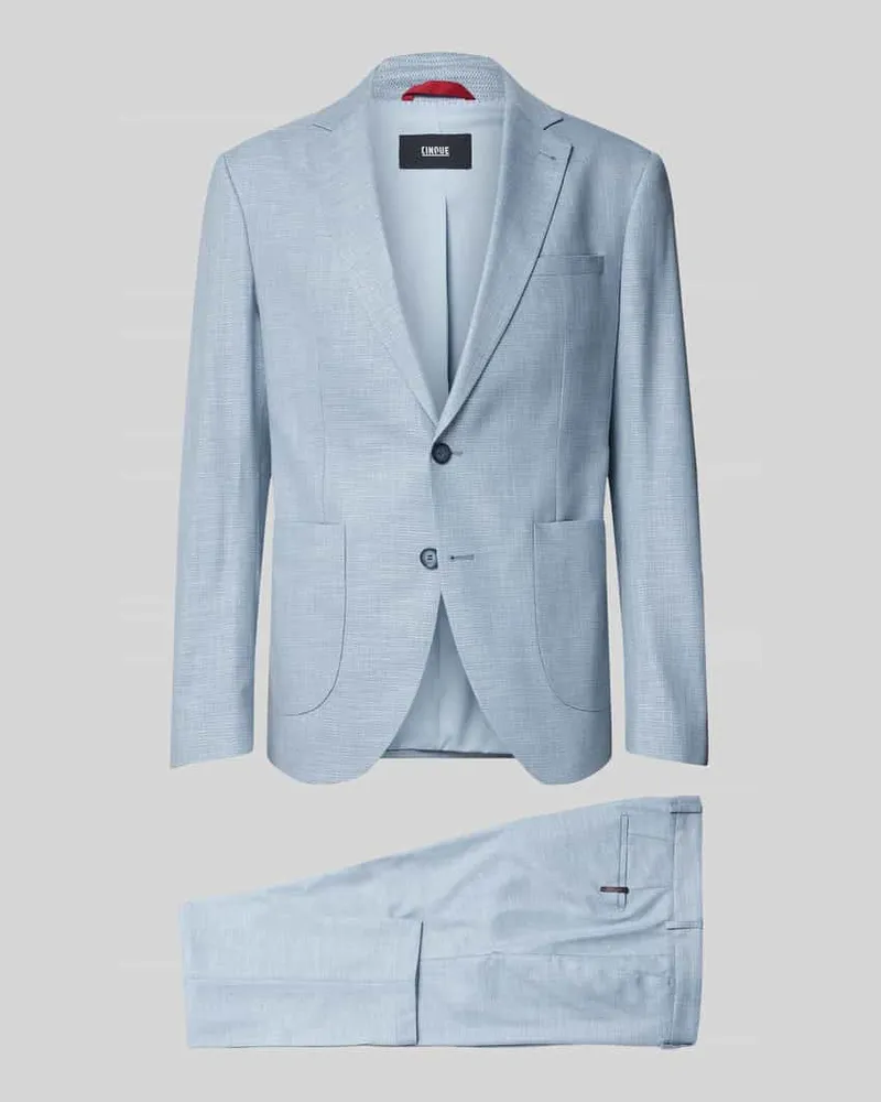 cinque Slim Fit Anzug mit Strukturmuster 