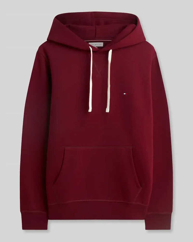 Tommy Hilfiger Regular Fit Hoodie aus Baumwoll-Mix Bordeaux
