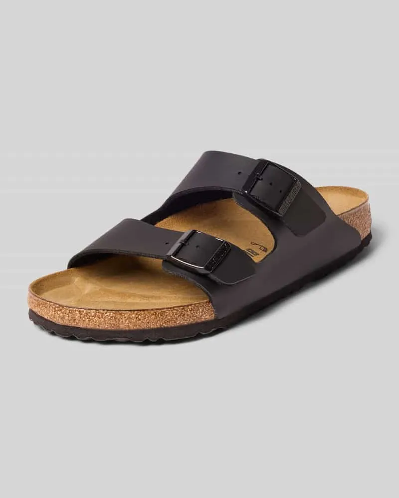 Birkenstock Hausschuhe in Leder-Optik Modell 'ARIZONA Black