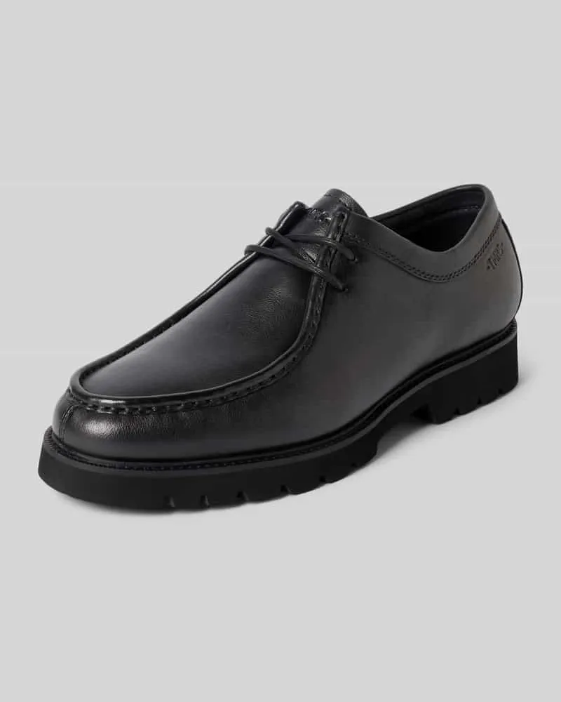 Tamaris Schnürschuhe aus echtem Rindsleder Black