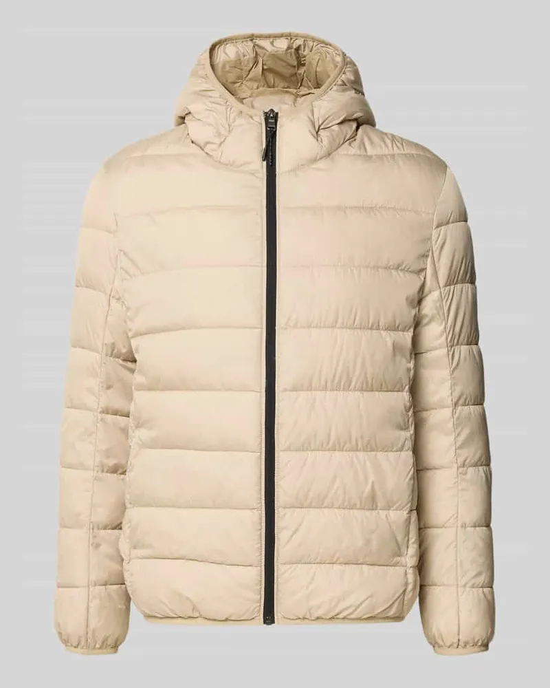 McNeal Steppjacke mit Kapuze und Reißverschluss Beige