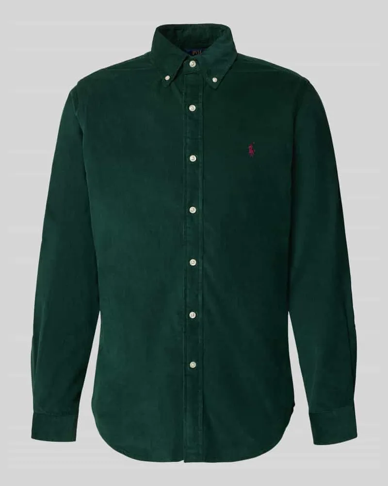 Ralph Lauren Custom Fit Freizeithemd aus reiner Baumwolle Dunkelgruen