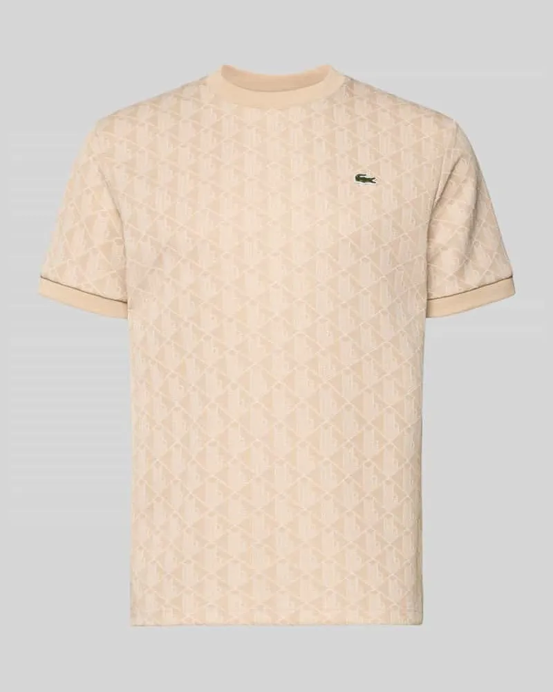 Lacoste Regular Fit T-Shirt mit Baumwoll-Anteil Offwhite