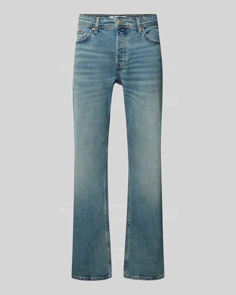 Only & Sons Straight Fit Jeans aus Baumwoll-Mix Modell 'EDGE PERFORMACE 
