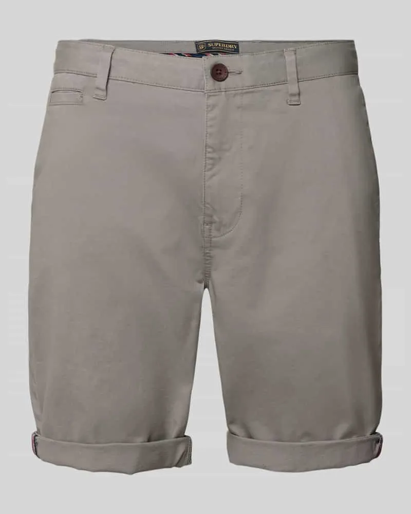 Superdry. Regular Fit Shorts mit Münztasche Mittelgrau