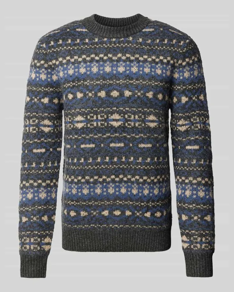 Jack & Jones Strickpullover mit Rundhalsausschnitt Modell 'BLUDAVE 
