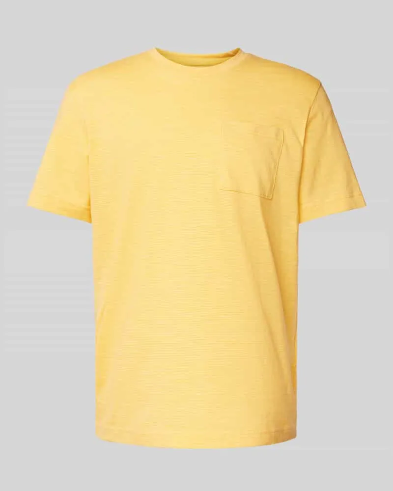 Tom Tailor Regular Fit T-Shirt aus Baumwoll-Mix Apricot