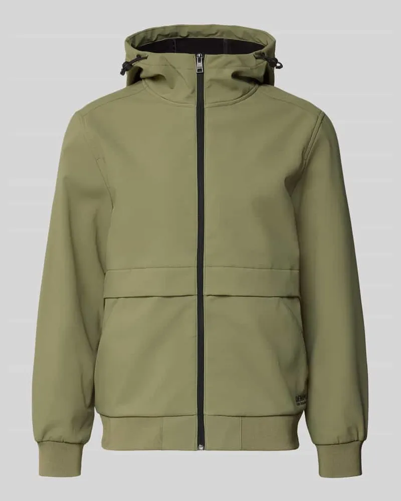 Tom Tailor Regular Fit Funktionsjacke mit Kapuze Oliv