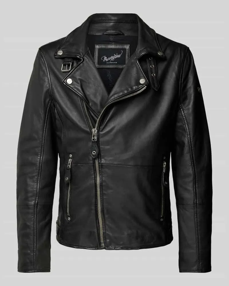 Mauritius Regular Fit Kurzmantel mit Reverskragen Modell 'Mavric Black