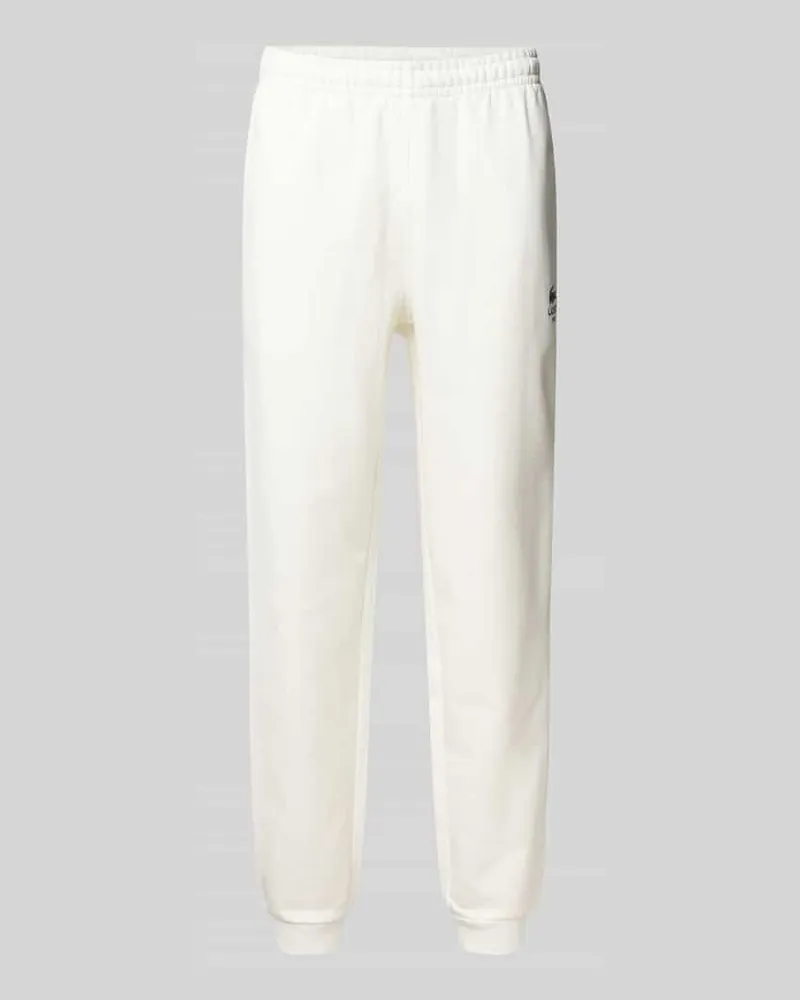 Lacoste Tapered Sweatpants aus reiner Baumwolle 
