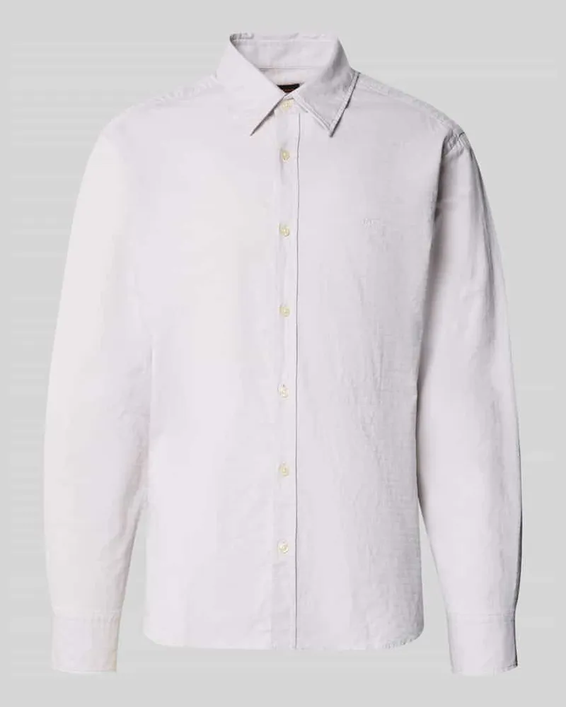 HUGO BOSS Regular Fit Freizeithemd aus Baumwoll-Mix Modell 'RELEGANT_6_M Sand