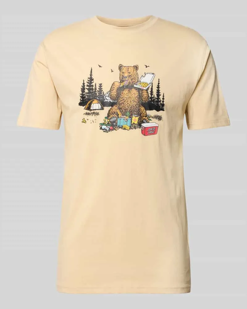 Santa Cruz T-Shirt mit Label-Print 