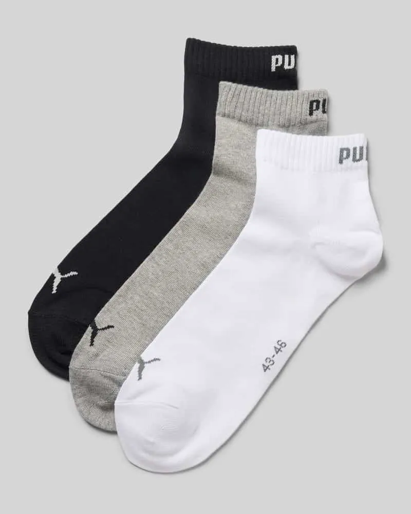 Puma Socken aus Baumwoll-Mix im 3er-Pack Modell 'QUARTER Weiss