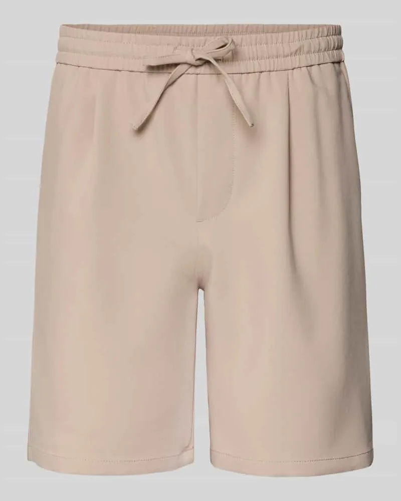 Only & Sons Loose Fit Shorts mit elastischem Bund Modell 'WILL Taupe