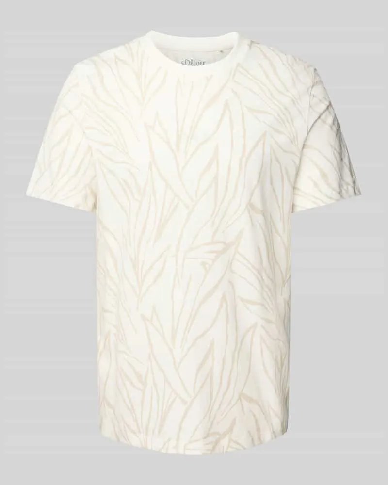 S.Oliver Regular Fit T-Shirt aus reiner Baumwolle 
