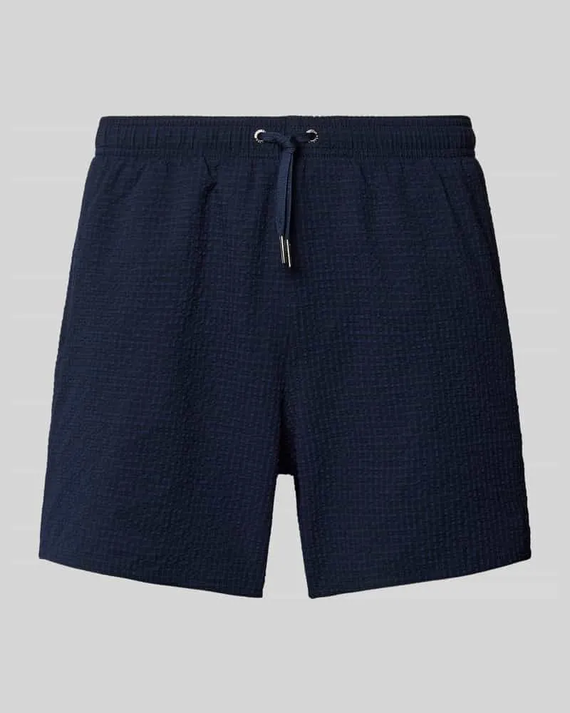 Armani Exchange Regular Fit Badeshorts mit elastischem Bund 