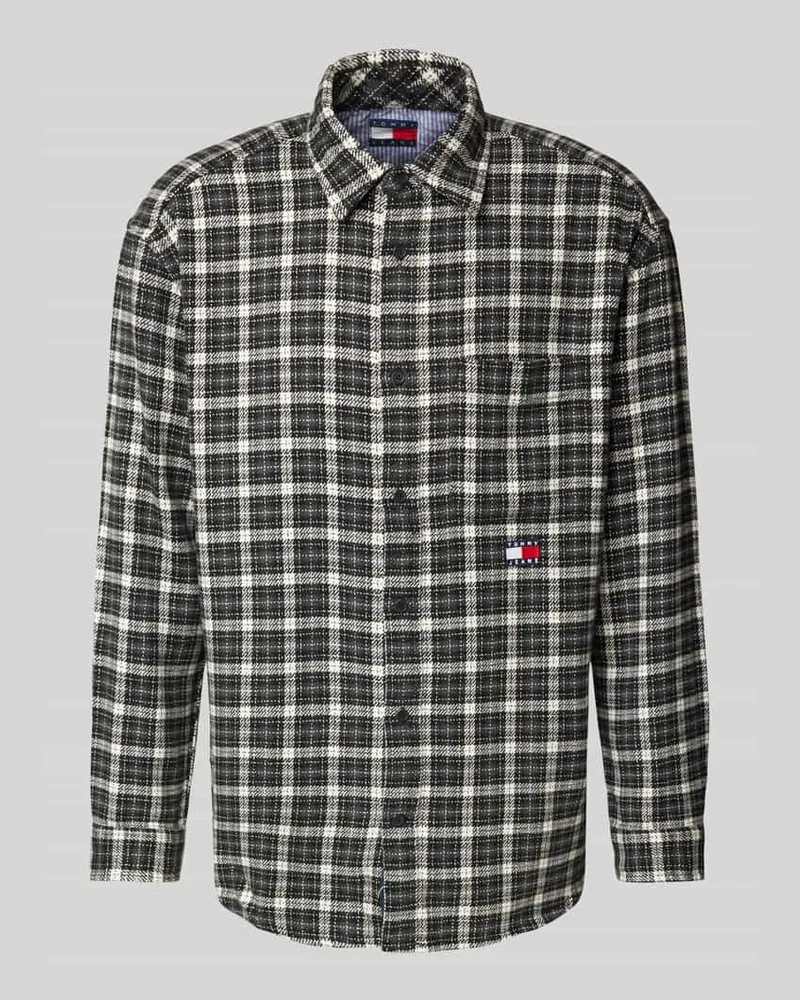 Tommy Hilfiger Freizeithemd mit Knopfleiste Black