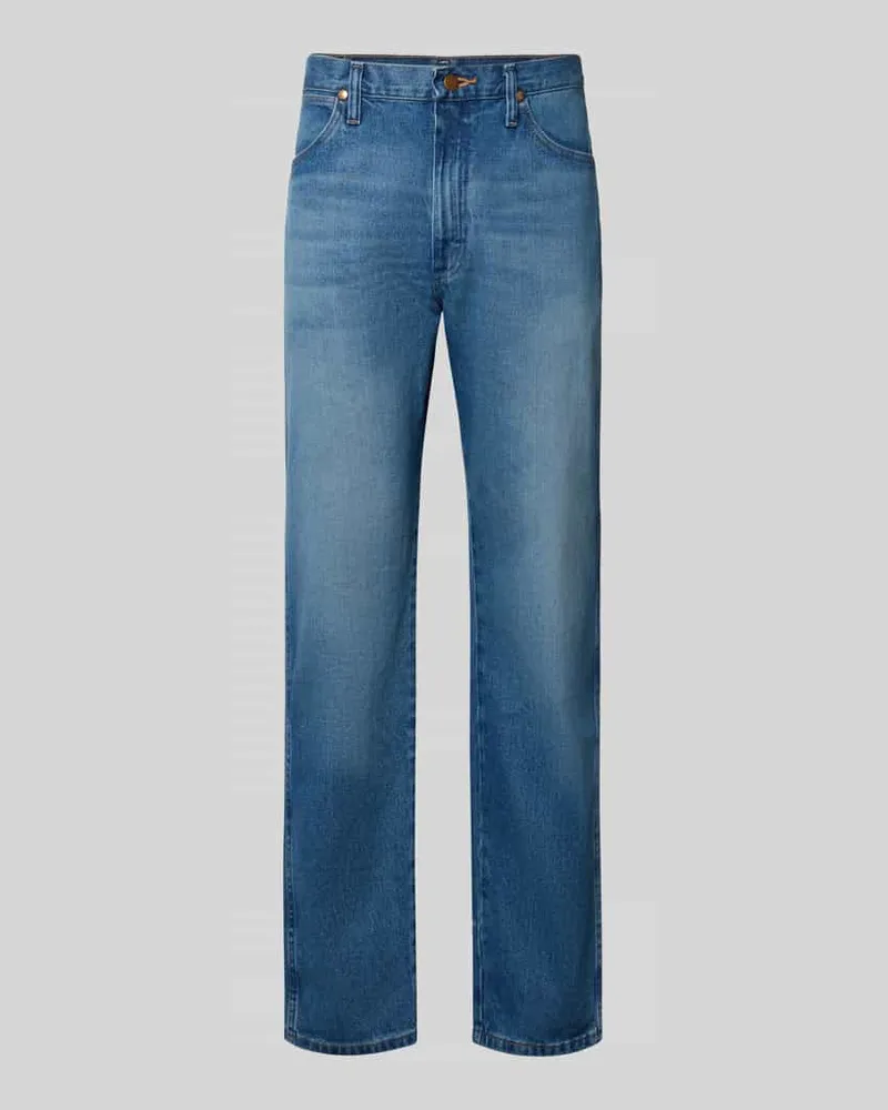 Wrangler Regular Fit Bootcut Jeans aus reiner Baumwolle Modell '13MWZ Cowboy Jeansblau