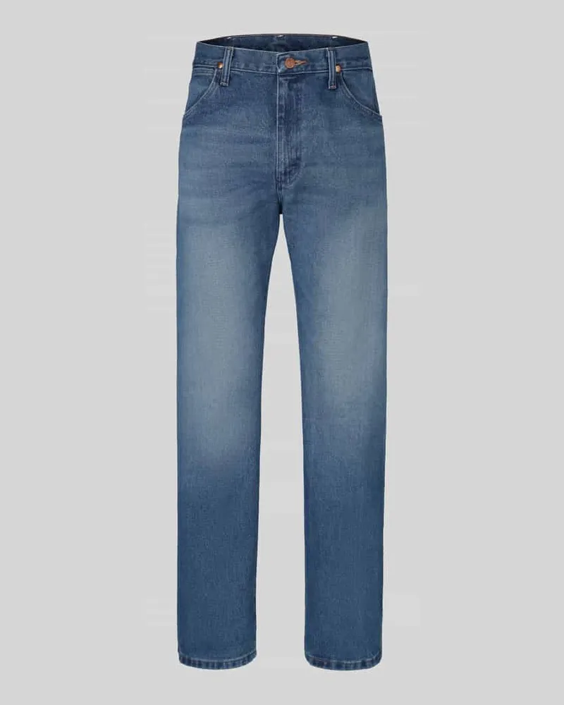 Wrangler Regular Fit Bootcut Jeans aus reiner Baumwolle Modell '13MWZ Cowboy Jeansblau