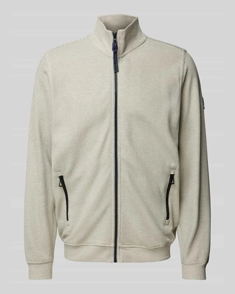 Lerros Sweatjacke mit Label-Patch Modell 'SELANIK 