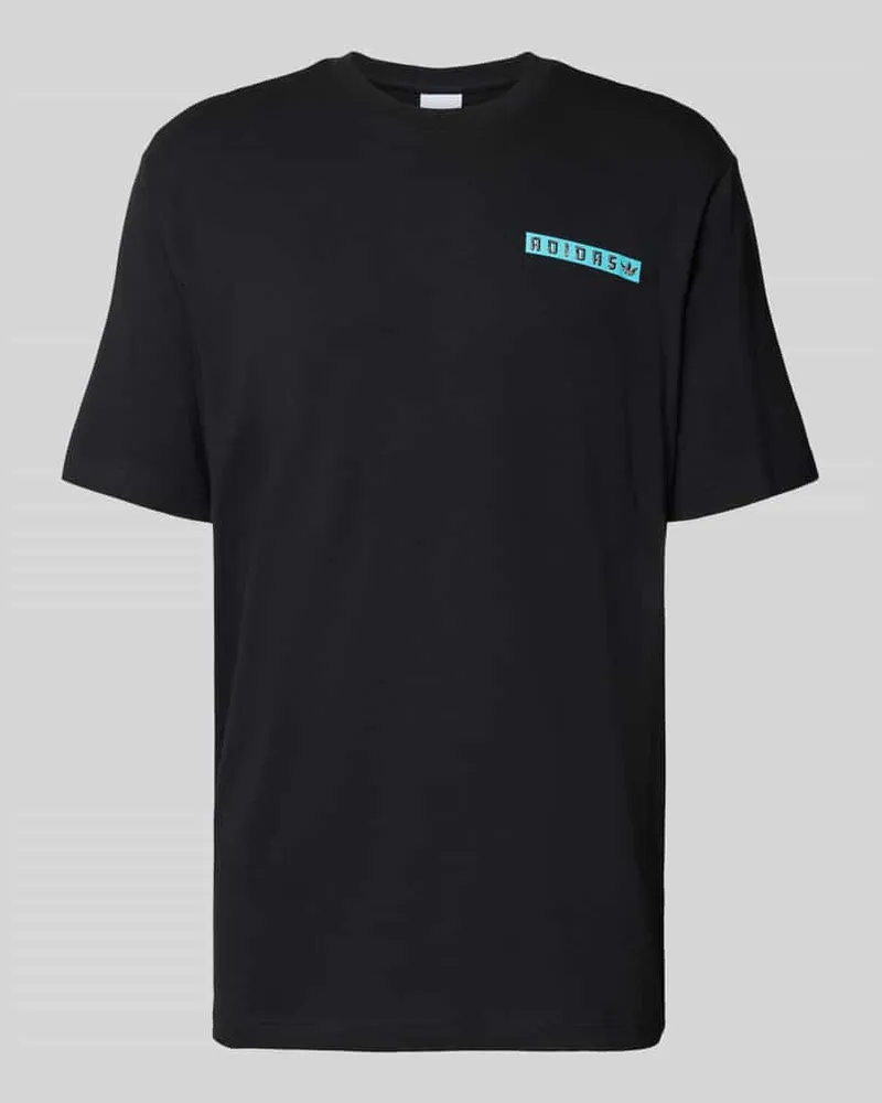 adidas T-Shirt mit Label-Print 