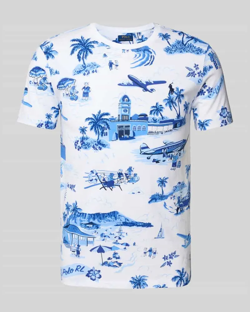 Ralph Lauren T-Shirt mit Rundhalsausschnitt Weiss