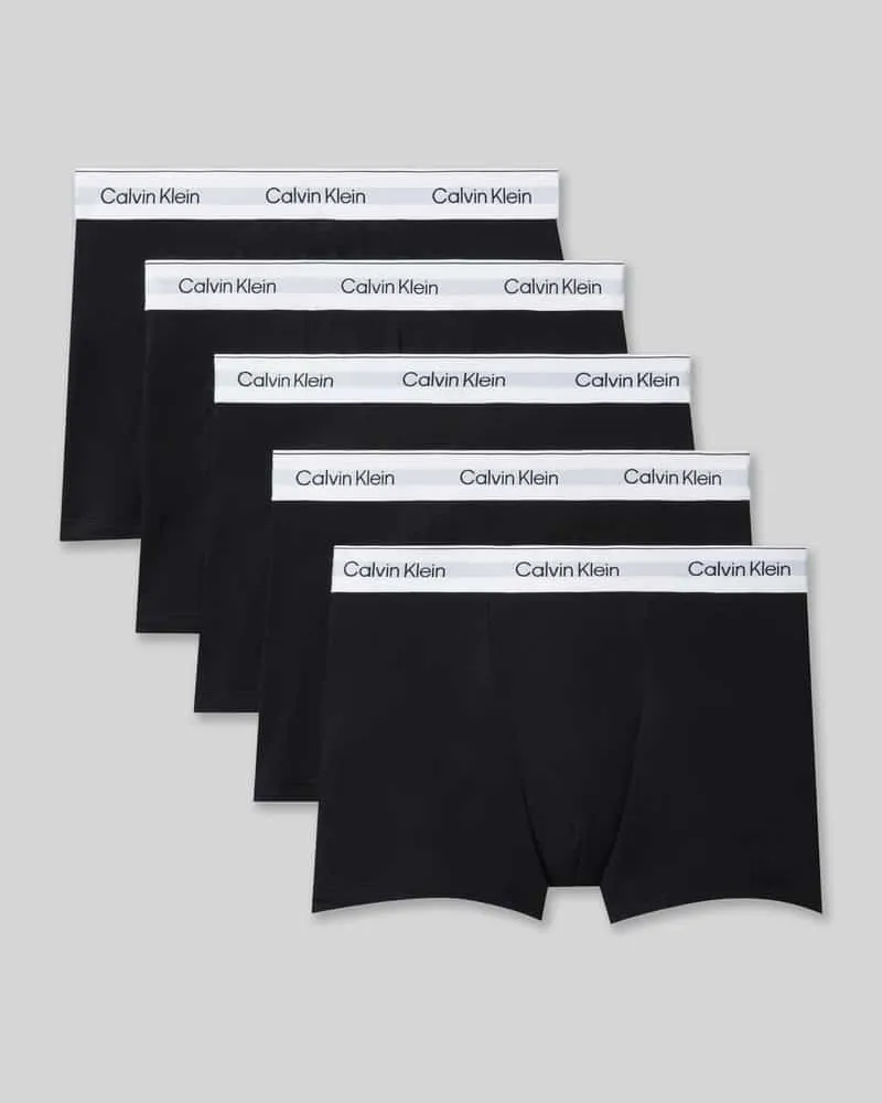 Calvin Klein Pants aus Baumwoll-Mix im 5er-Pack Black