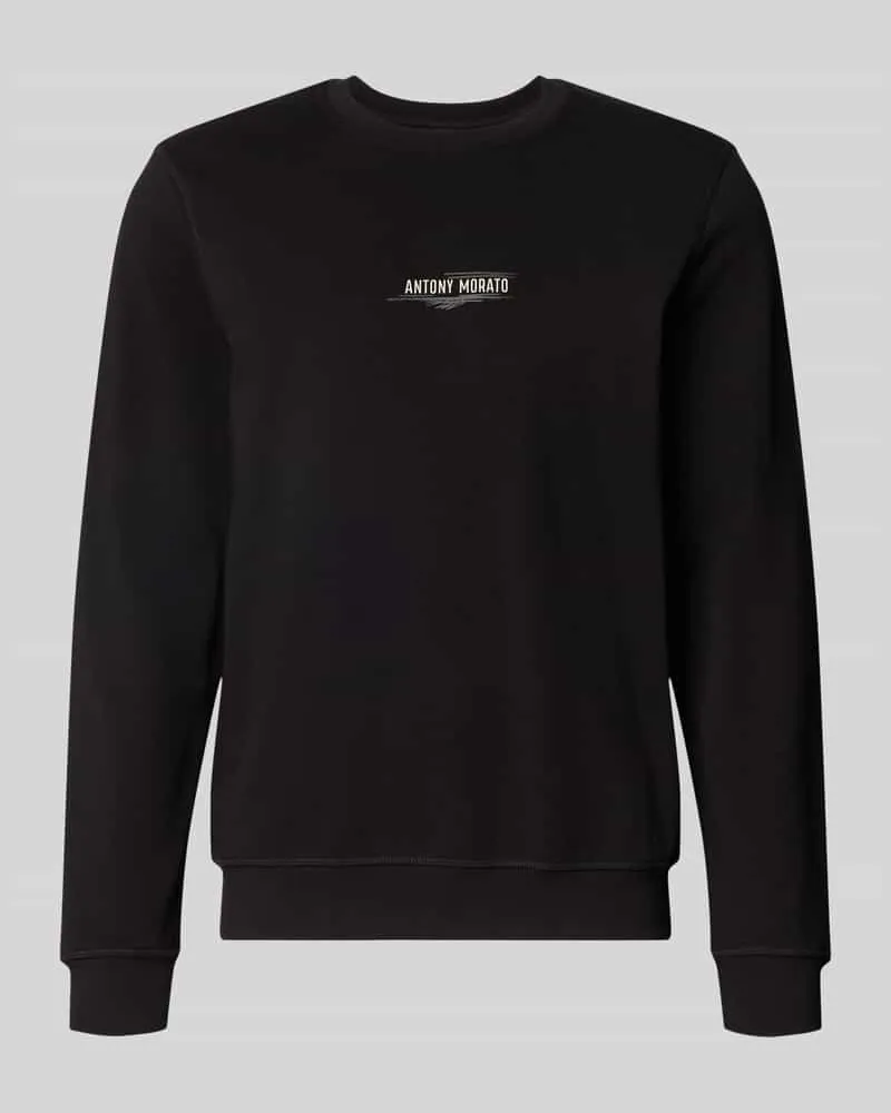 Antony Morato Regular Fit Sweatshirt aus Baumwoll-Mix Black