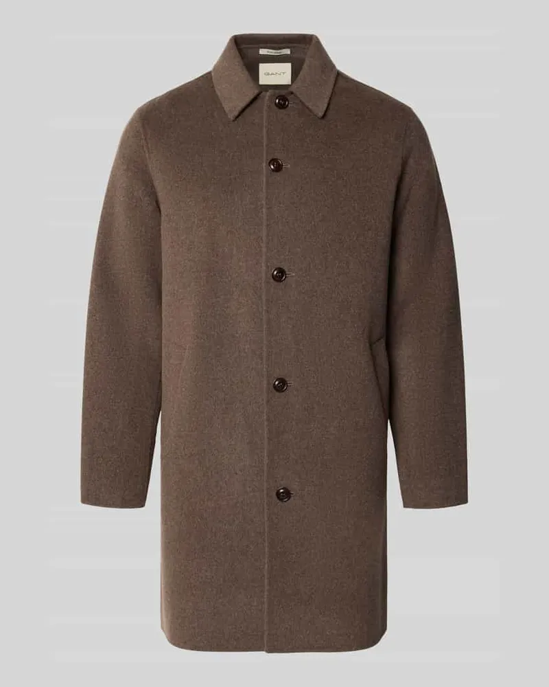 Gant Regular Fit Mantel aus Woll-Mix mit Kaschmir-Anteil Hazel