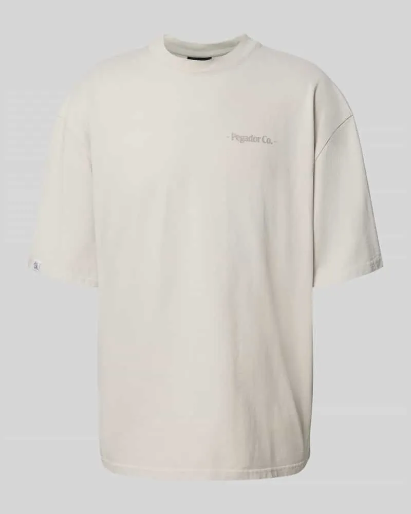 PEGADOR Oversized T-Shirt mit Rundhalsausschnitt 