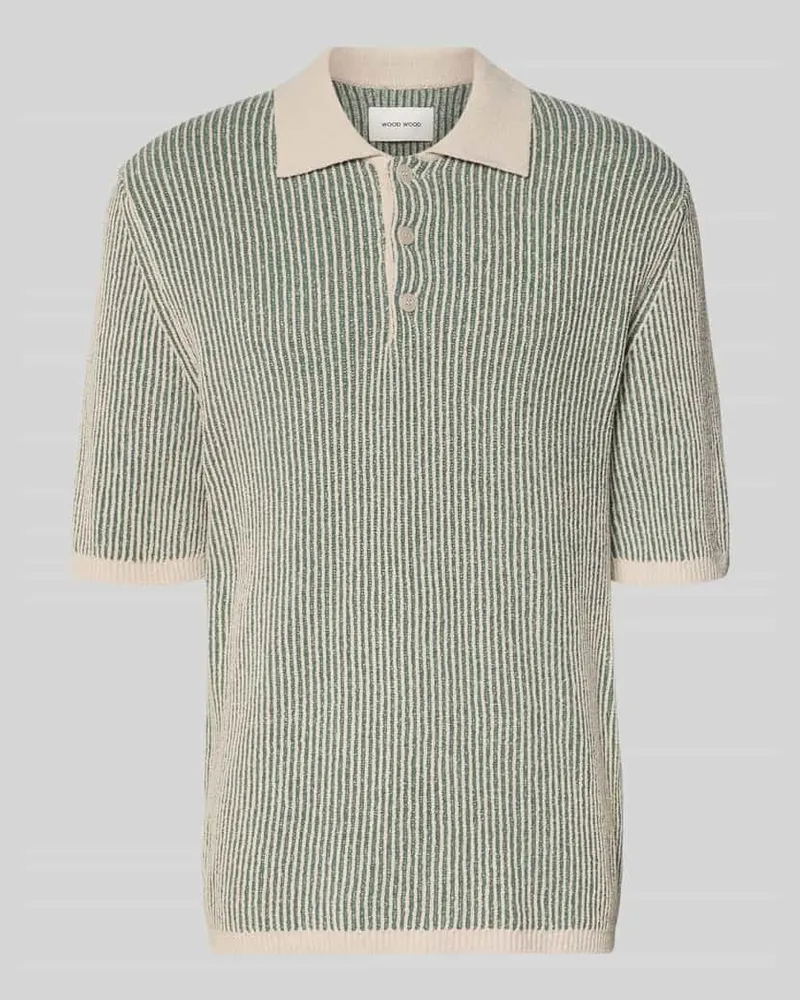 Wood Wood Slim Fit Poloshirt aus Baumwoll-Mix Modell 'Elwo Beige
