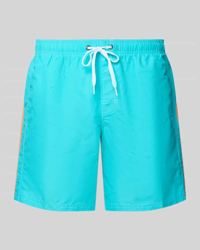 Sundek Badehose mit elastischem Bund Modell 'UNI SHORTS NEON Aqua