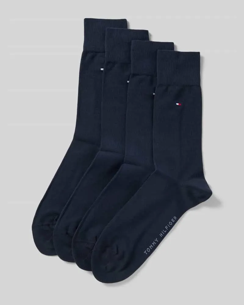 Tommy Hilfiger Socken aus Baumwoll-Mix im 4er-Pack Marine