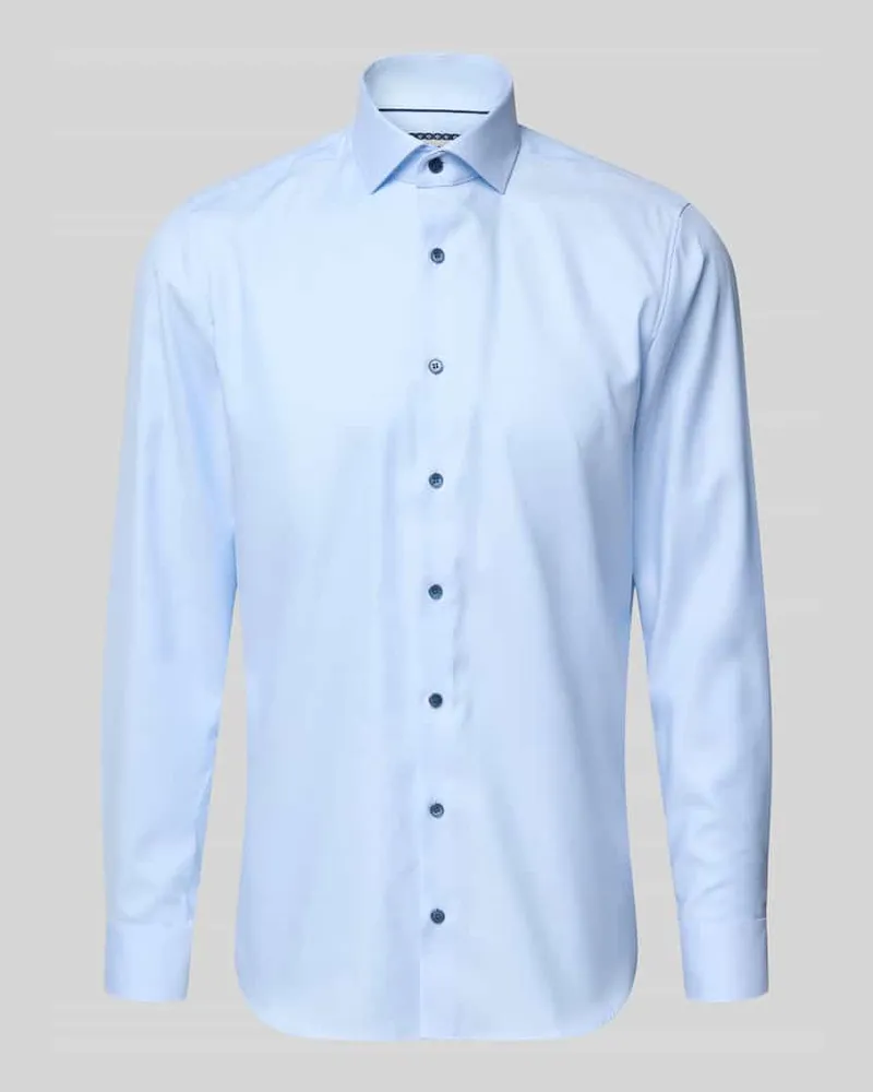 Olymp Body Fit Business-Hemd mit Kentkragen Bleu