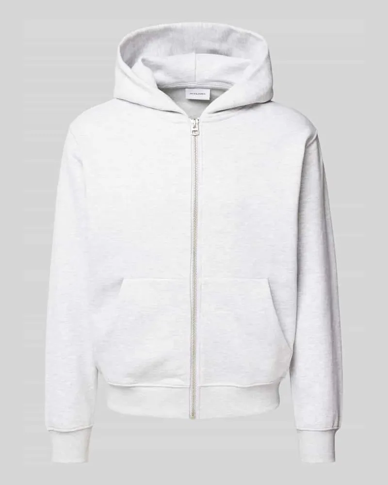 Jack & Jones Sweatjacke mit Viskose-Anteil und Label-Detail Modell 'URBAN 