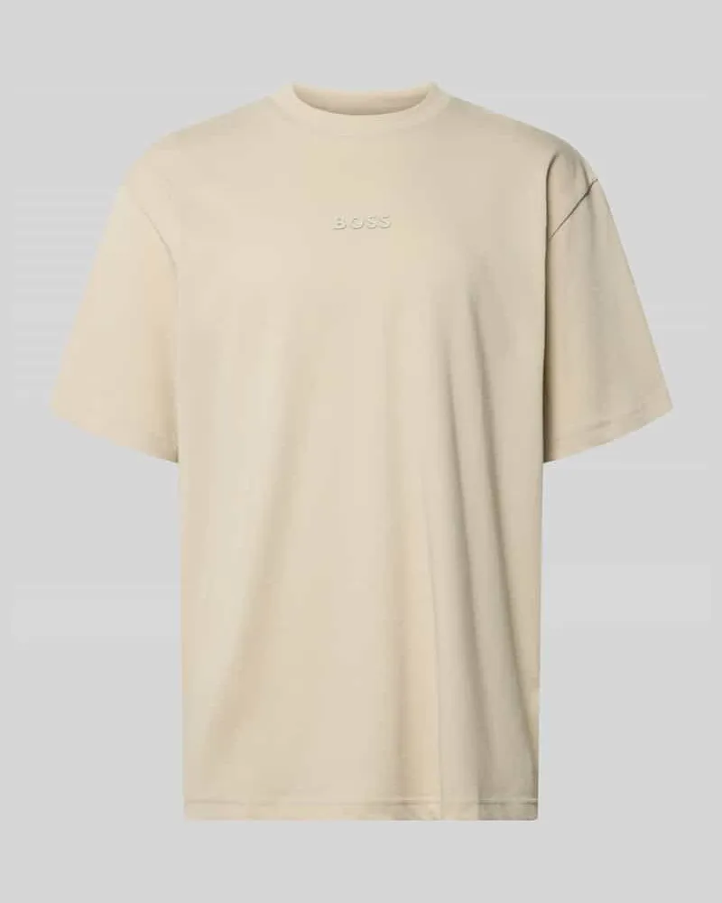 HUGO BOSS Regular Fit T-Shirt aus reiner Baumwolle Modell 'TEE 10 Sand