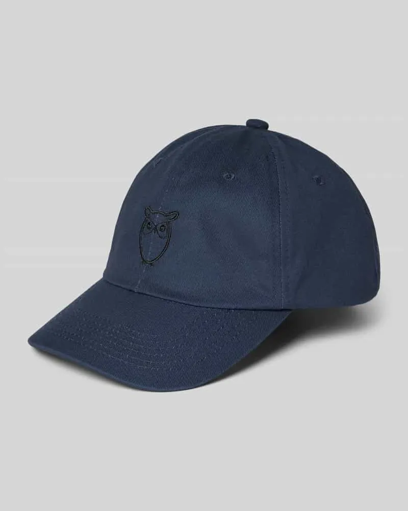 Knowledge Cotton Apparel Basecap mit Motiv-Stitching 