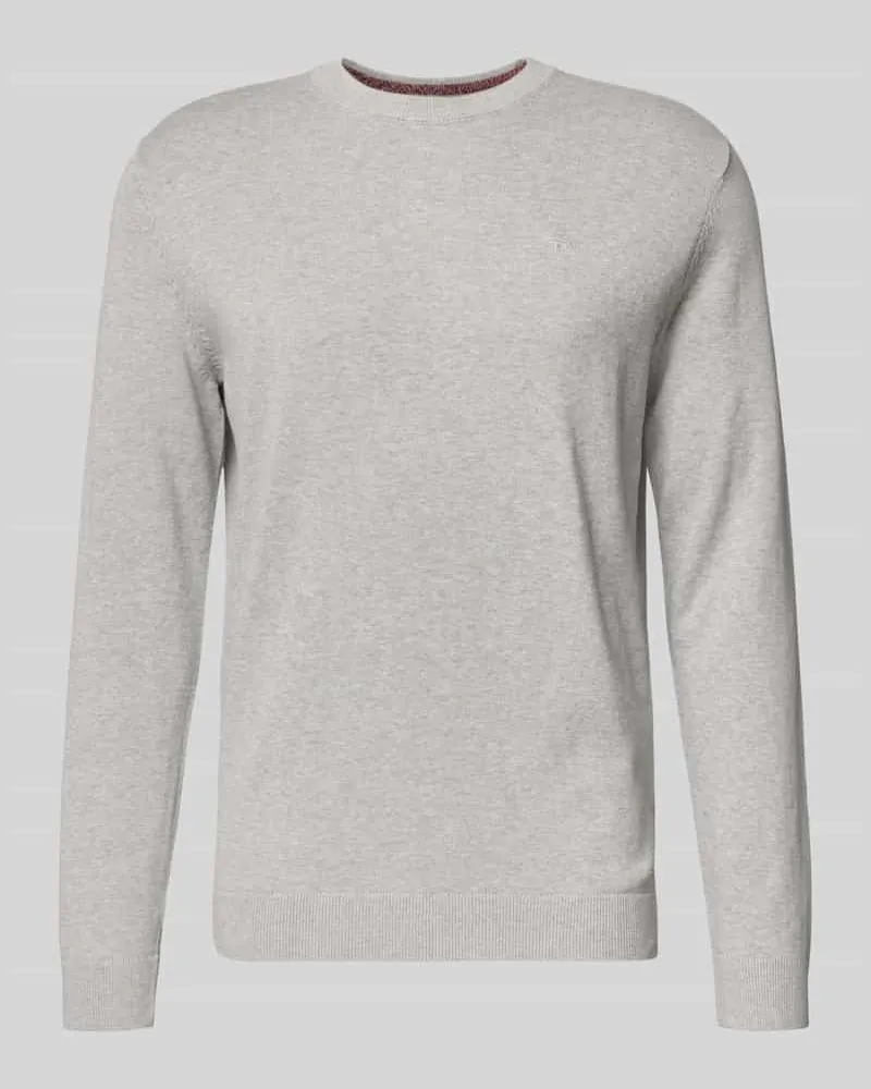 Tom Tailor Regular Fit Strickpullover aus reiner Baumwolle 