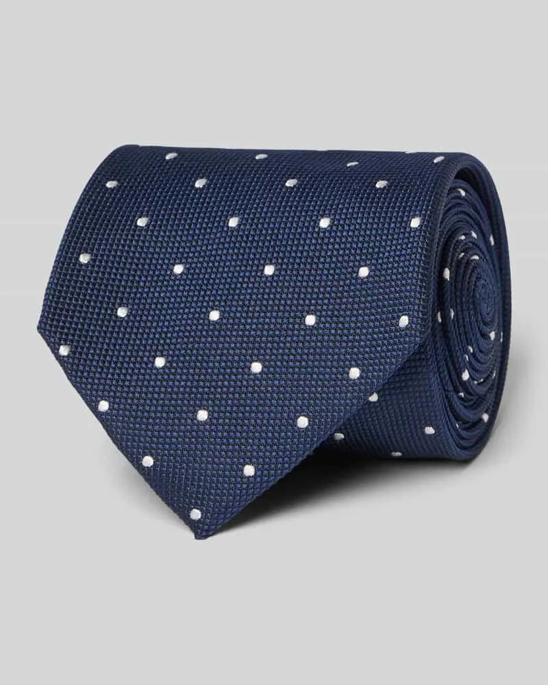 HUGO BOSS Seidenkrawatte mit Strukturmuster Aqua