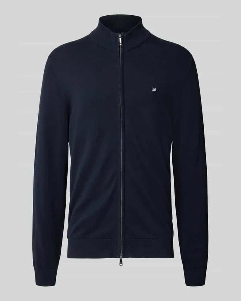 Christian Berg Strickjacke mit Reißverschluss Marine