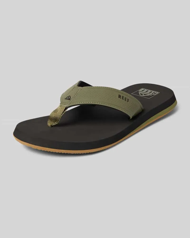 Reef Zehentrenner mit Label-Details Modell 'The Layback Oliv