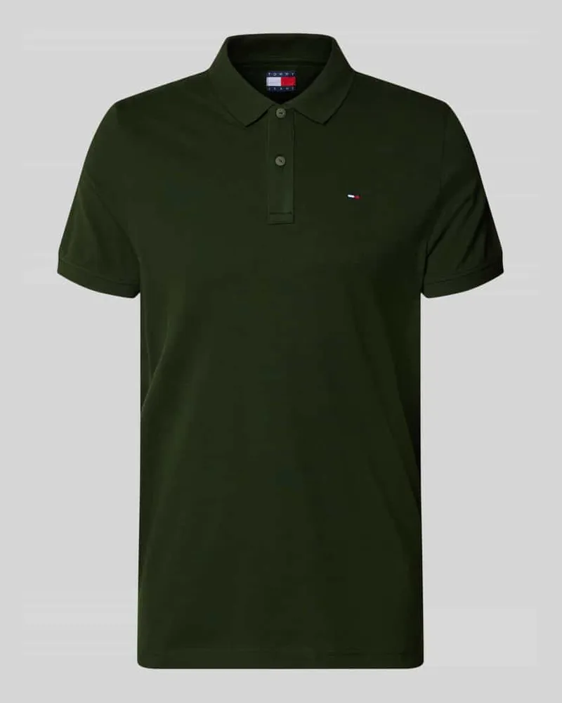 Tommy Hilfiger Regular Fit Poloshirt Modell 'TJM SLIM PLACKET POLO EXT Gruen