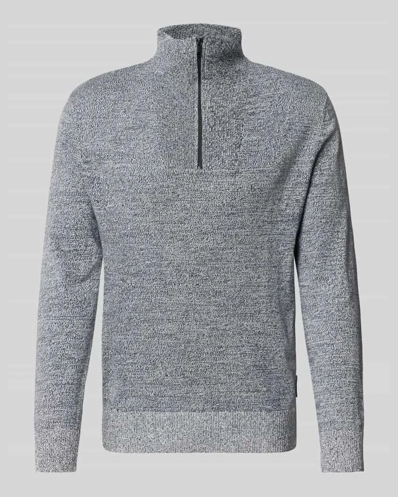 Tom Tailor Regular Fit Troyer aus reiner Baumwolle Offwhite