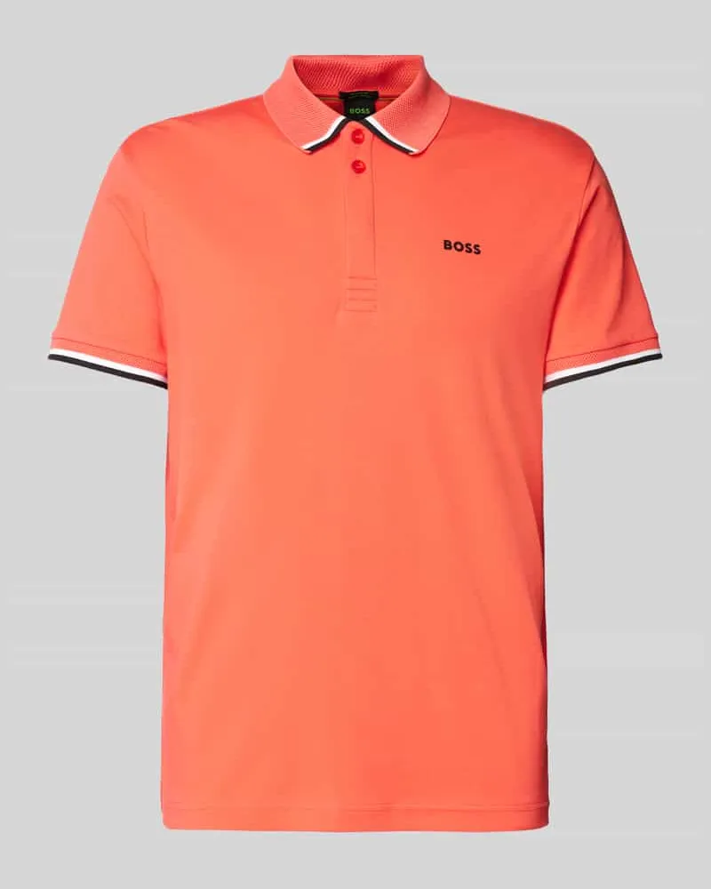 HUGO BOSS Regular Fit Poloshirt mit Label-Print Modell 'Paddy Lux Heritage 