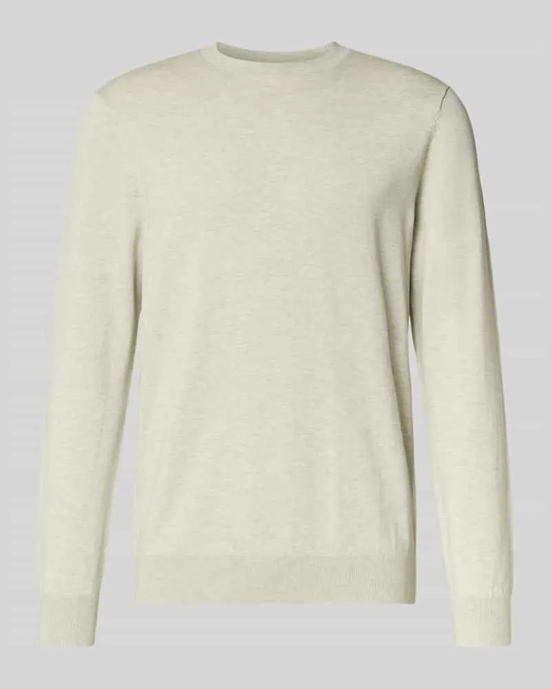 Profuomo Regular Fit Pullover aus Lyocell-Mix mit Seiden-Anteil Lind