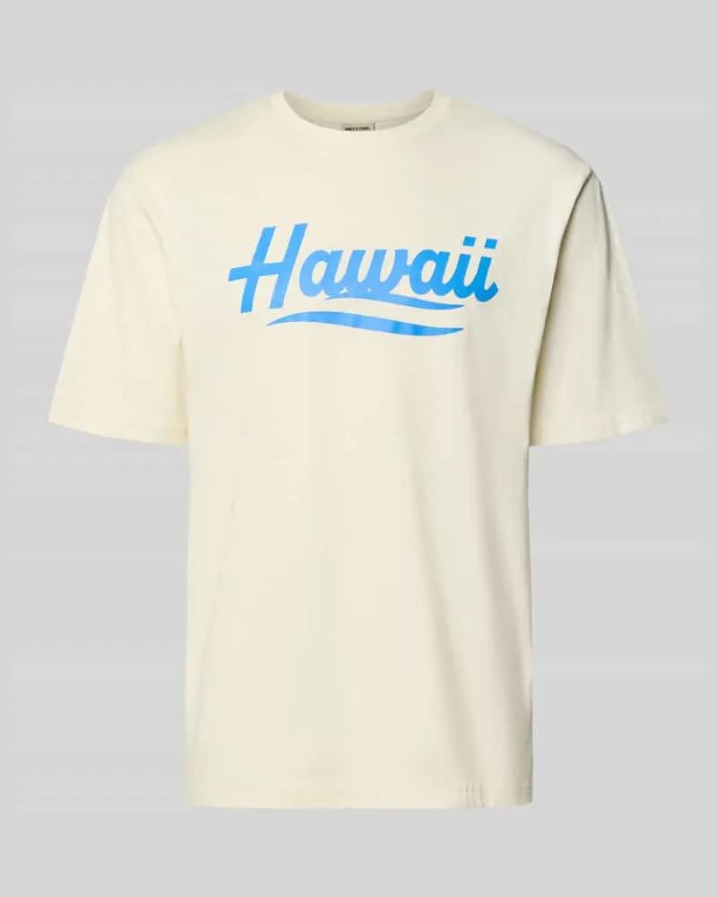 Only & Sons Relaxed Fit T-Shirt aus reiner Baumwolle Modell 'RICO Offwhite